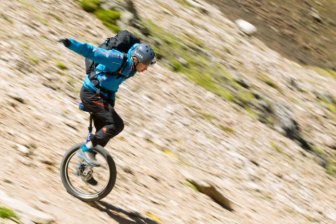 Extreme Mountain Unicycling