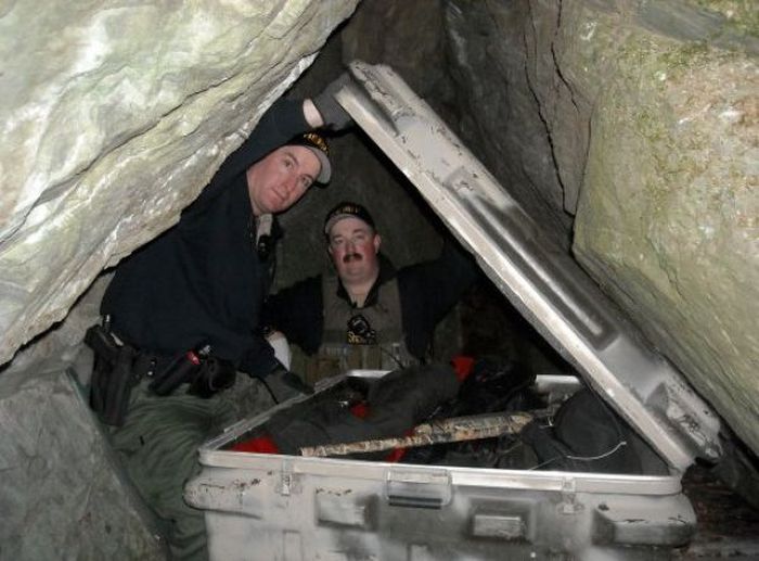 Cave with Guns, Drugs and Cash