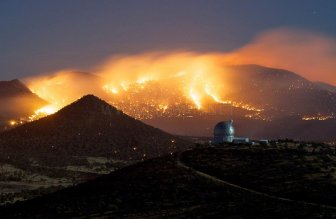 Forest fires in Texas