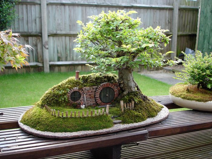 A Bonsai Baggins Hobbit Home