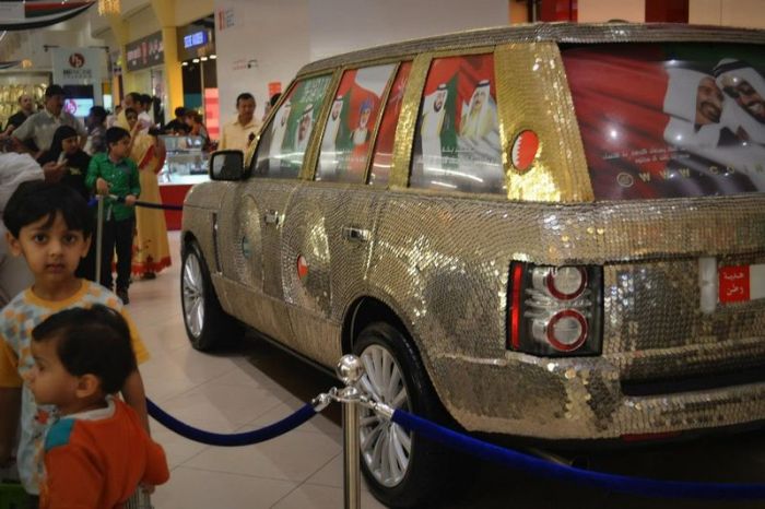 Car Covered with Coins