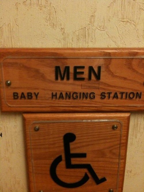 Funny Baby Changing Station Graffiti