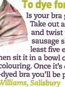 Useless Tips from Women's Magazines