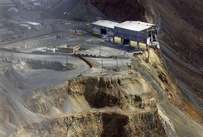 Landslide Aftermath in Kennecott's Bingham Canyon Mine