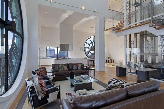 Old Clock Tower Converted Into a Penthouse