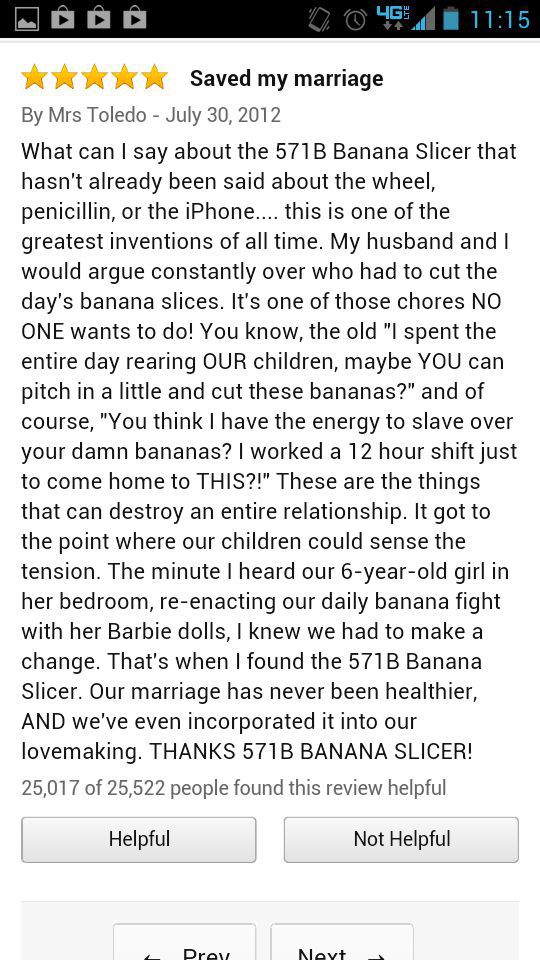 Amazon Banana Slicer Reviews