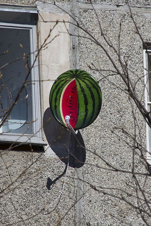 How to Turn a Satellite Dish into a Watermelon