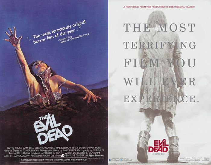 Original Horror Movie Posters vs. Their Remakes