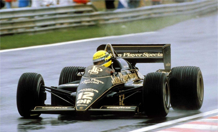 Lotus 97T Renault V6 Turbo F1 race car driven by Ayrton Senna in ...