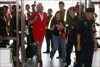 Richard Branson Turns Stewardess