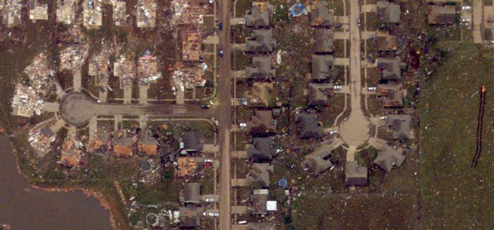 Moore Before and After Tornado