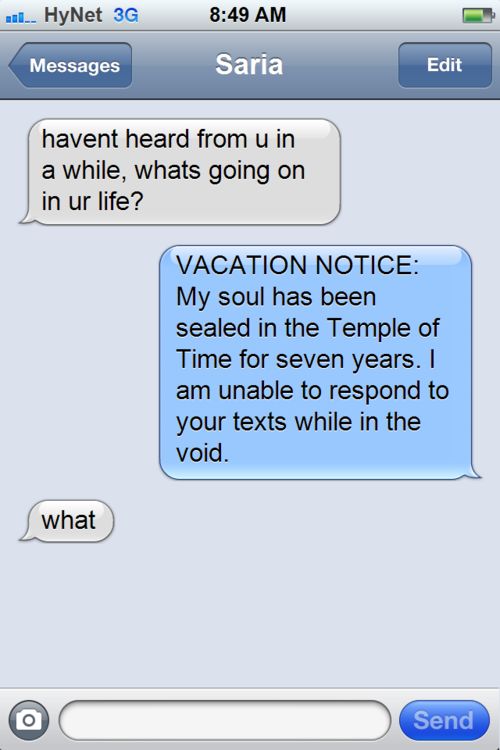 Texts From Zelda