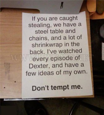 Messages to Thieves