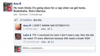 Toddlers on Facebook