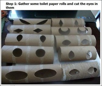 How to Scary People with Toilet Rolls