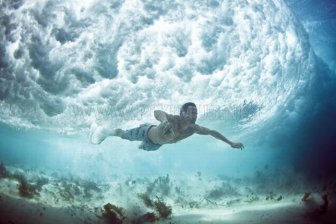 Divers Beneath the Waves 