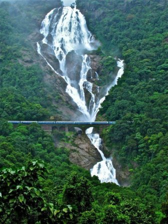 Railroad Bridge Near Dudhsagar Falls