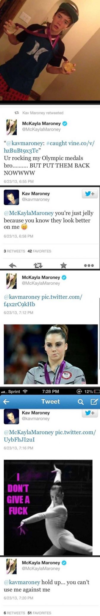 McKayla Maroney vs Her Brother