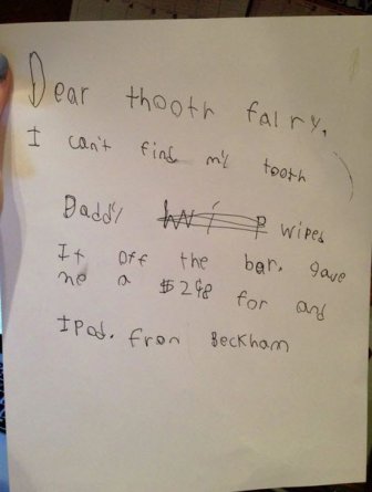 Dear Tooth Fairy