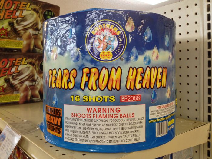 Strange and Funny Fireworks Packaging