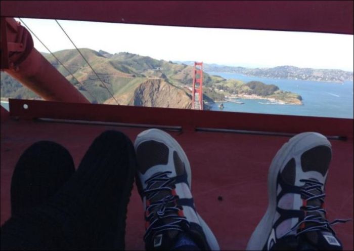 Proposal on the Top of the Golden Gate Bridge 