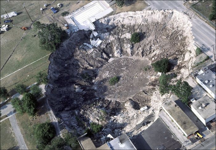 Giant Sinkholes and Road Collapses