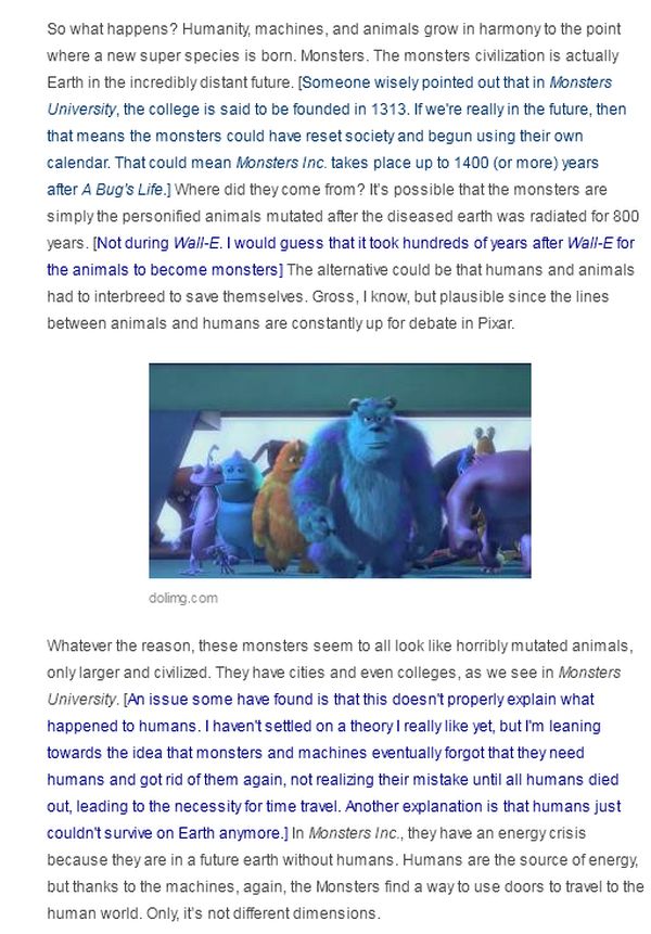 The Pixar Theory