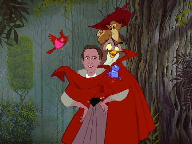 Nicolas Cage As Disney Princesses