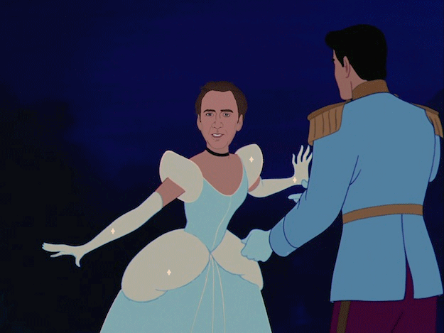 Nicolas Cage As Disney Princesses