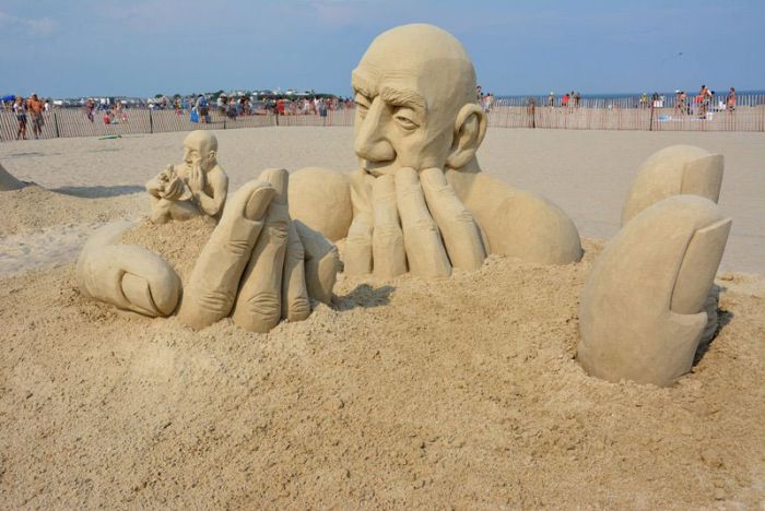 The Infinity Sand Sculpture