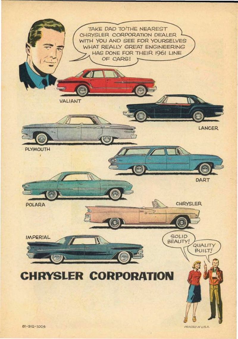 Comics from Chrysler in 1961, part 1961