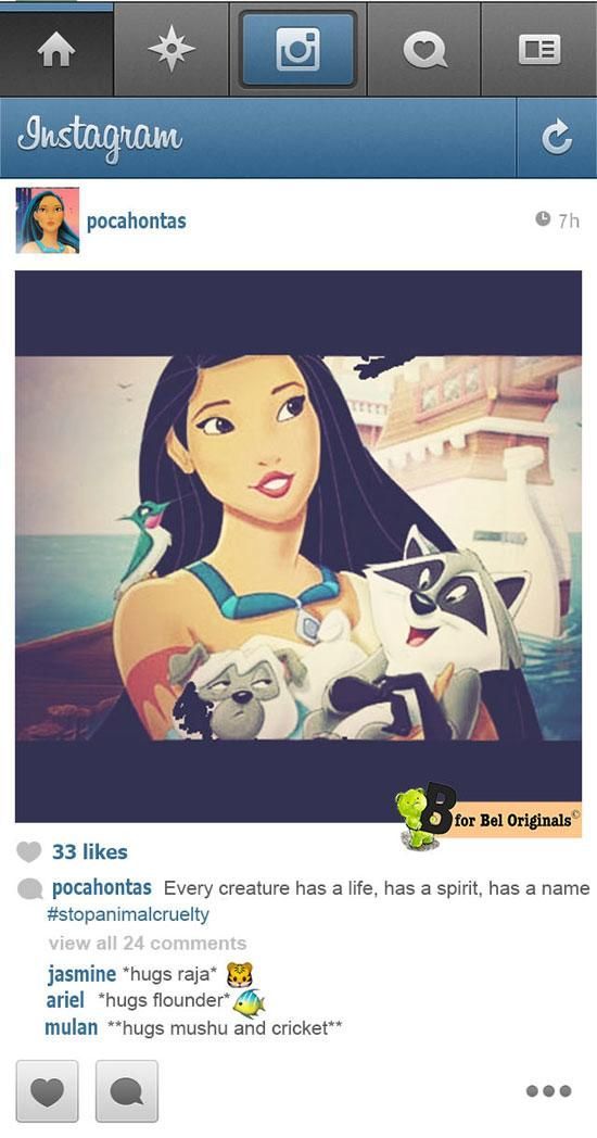 If Disney Princesses had Instagram…