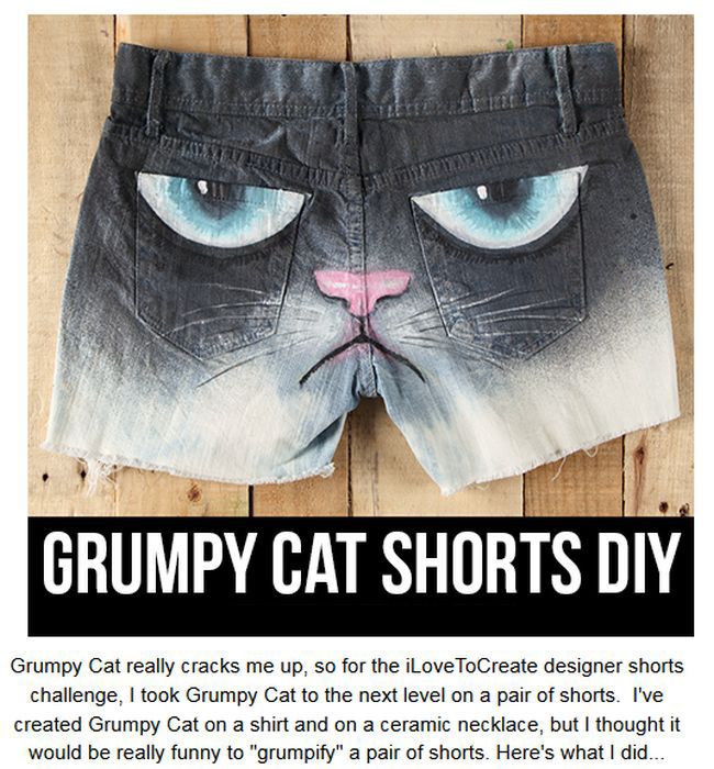 Grumpy Cat Shorts