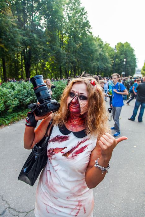Zombie Walk in Saint Petersburg, Russia