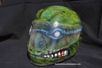 Ninja Turtle Airbrushed Motorcycle Helmet