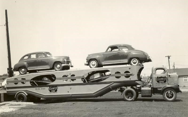 Vintage American car transporters