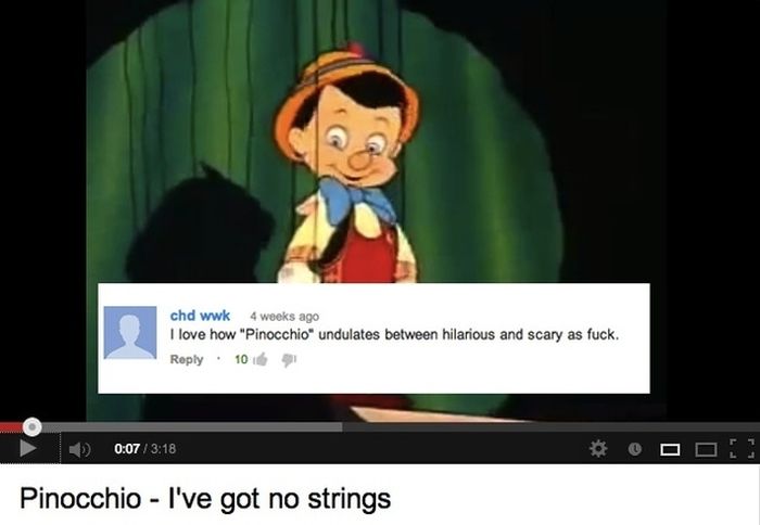 Funny YouTube Comments on Disney Movie Clips