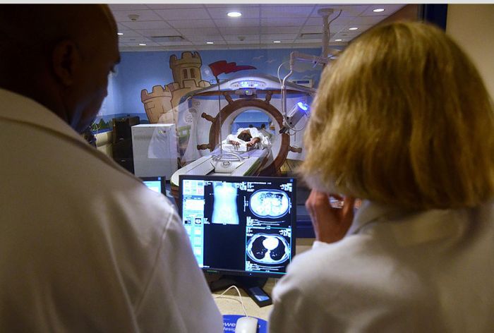 Pirate-themed CT Scanner
