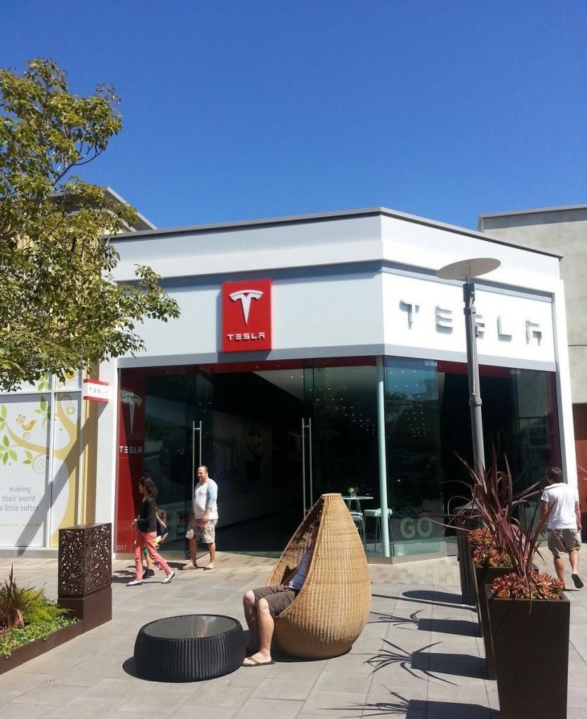 Tesla dealership in California