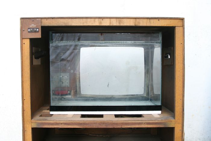 Fish Tank Made Out of an Old TV