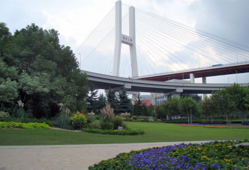 Round Nanpu Bridge in China