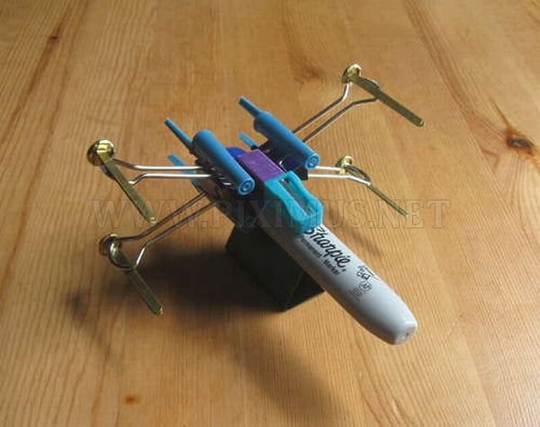 X-Wing Fighter from Office Supplies 