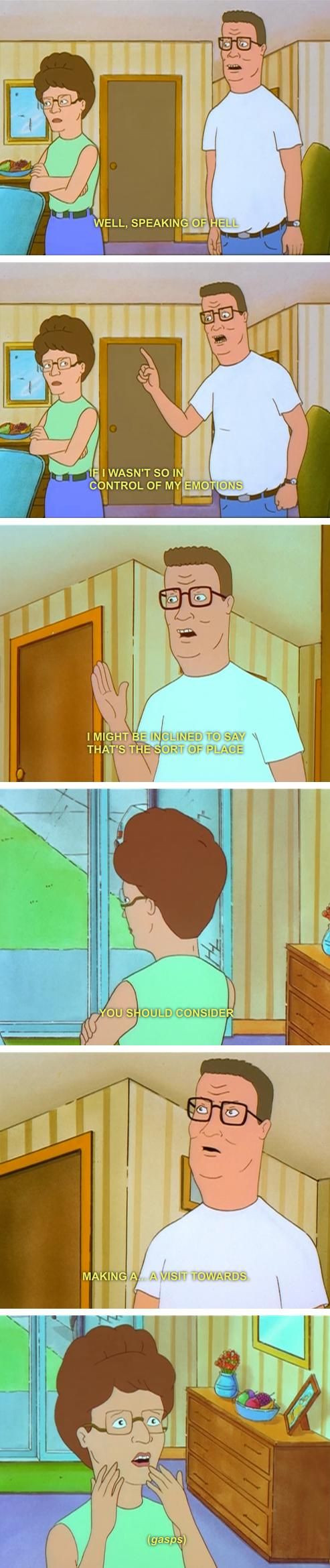 21 Funny TV and Movie Screencaps (2.12.13)  Bible belt, King of the hill,  Funny sites