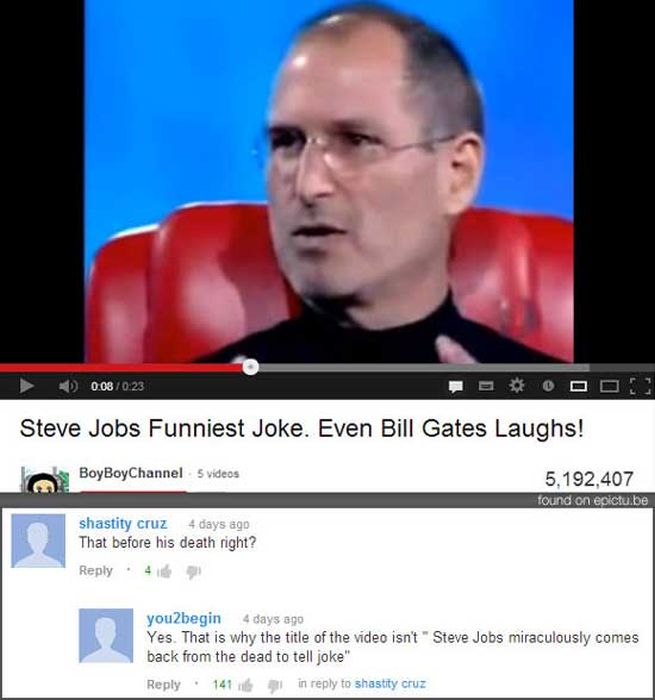 Funny Youtube Comments, part 3