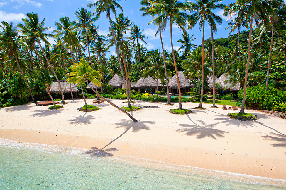 Luxury hotel on a private island of Fiji