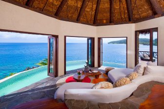 Luxury hotel on a private island of Fiji