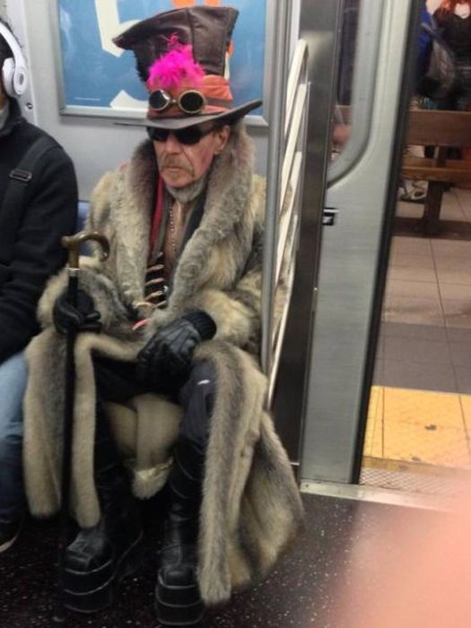 Strange People in Subway