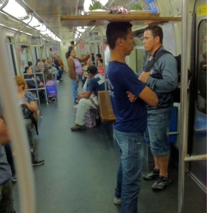 Strange People in Subway