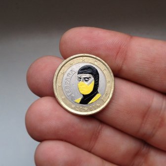 Famous Portraits Painted onto Coins