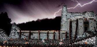 The Battle Of Helm’s Deep Recreated in Lego